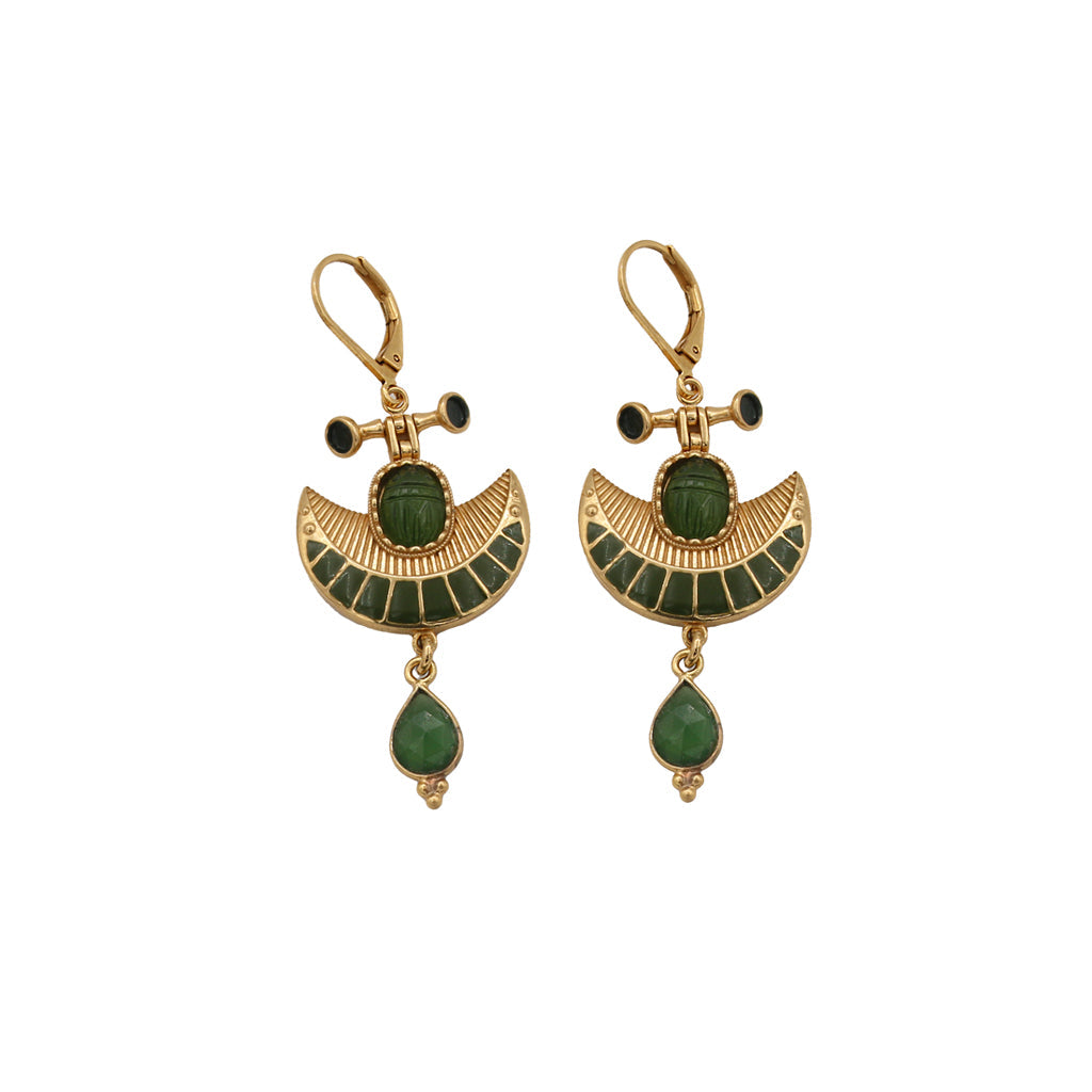 Zana enamel drop earrings