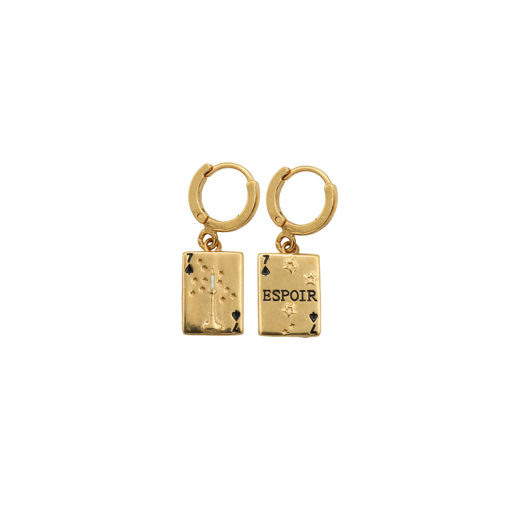Sacha mini Card earrings