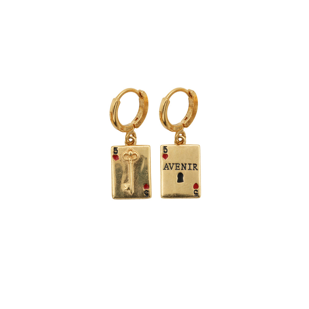 Sacha mini Card earrings