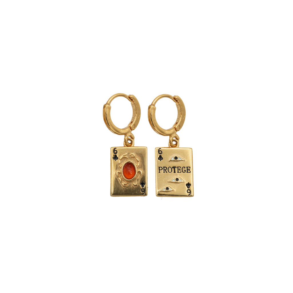 Sacha mini Card earrings