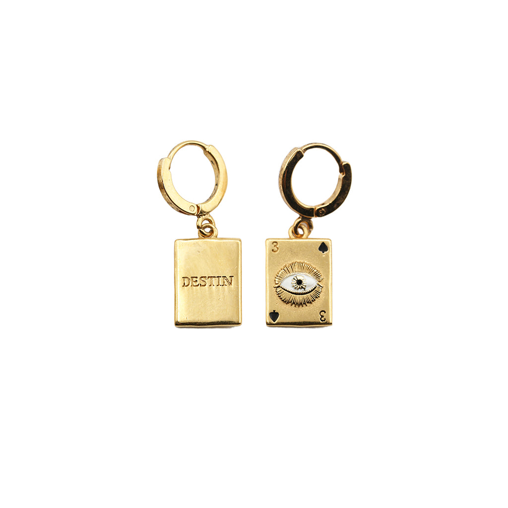 Sacha mini Card earrings