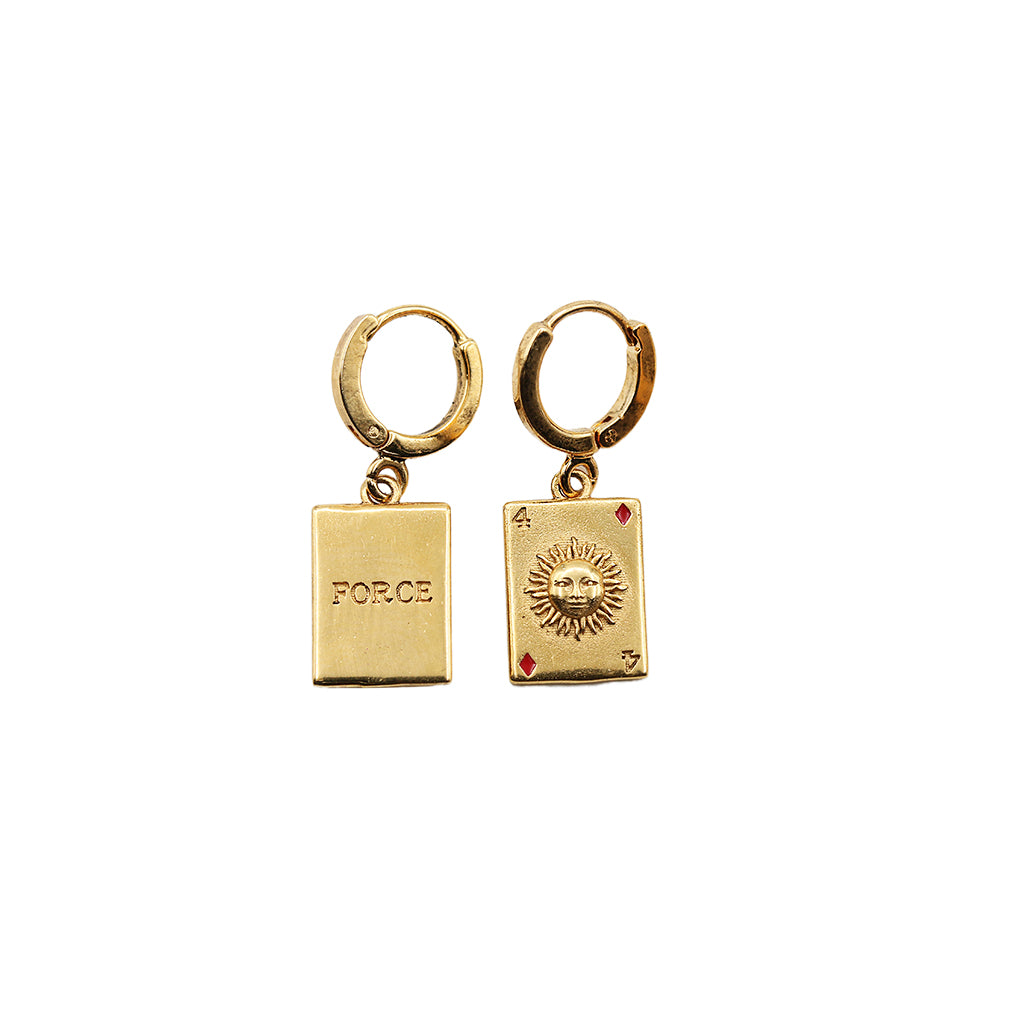 Sacha mini Card earrings
