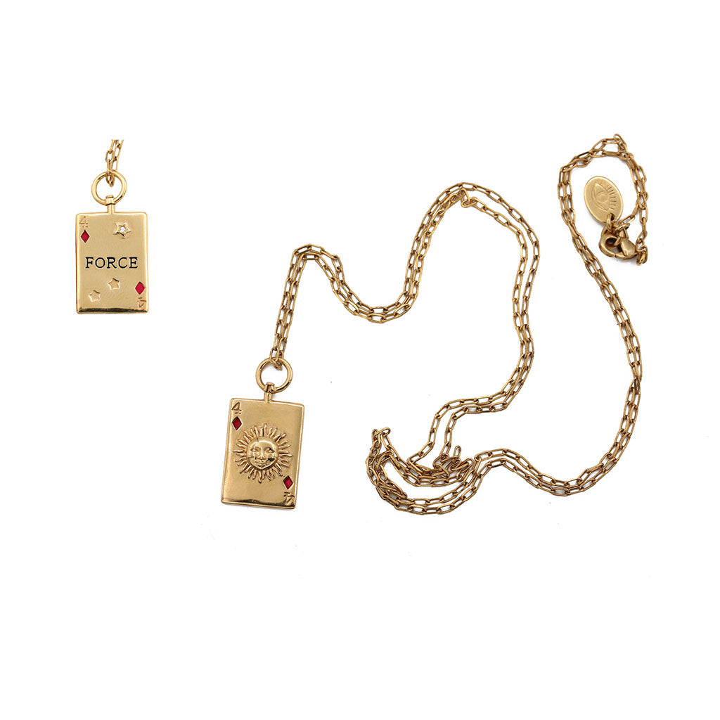 Sacha card necklace