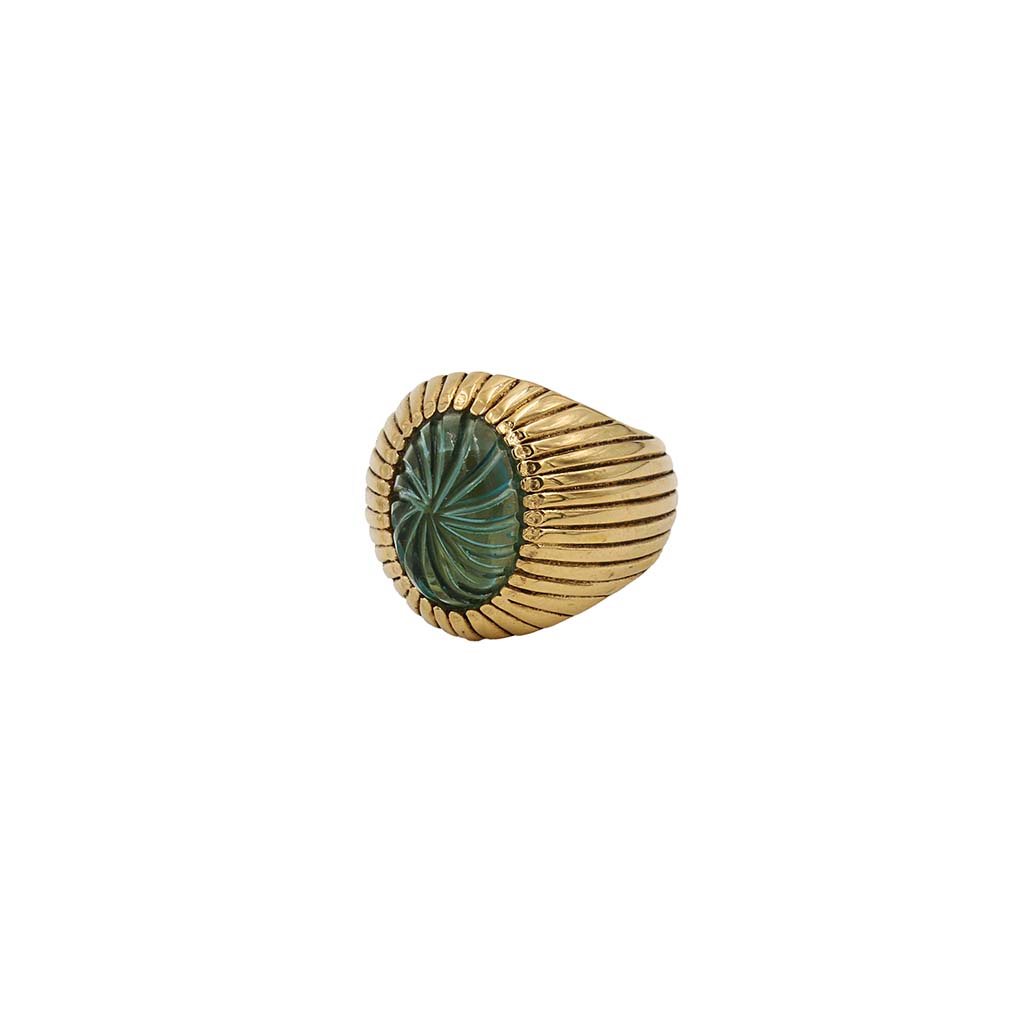 Sacha shell ring, large model - SS 26 Wholesale