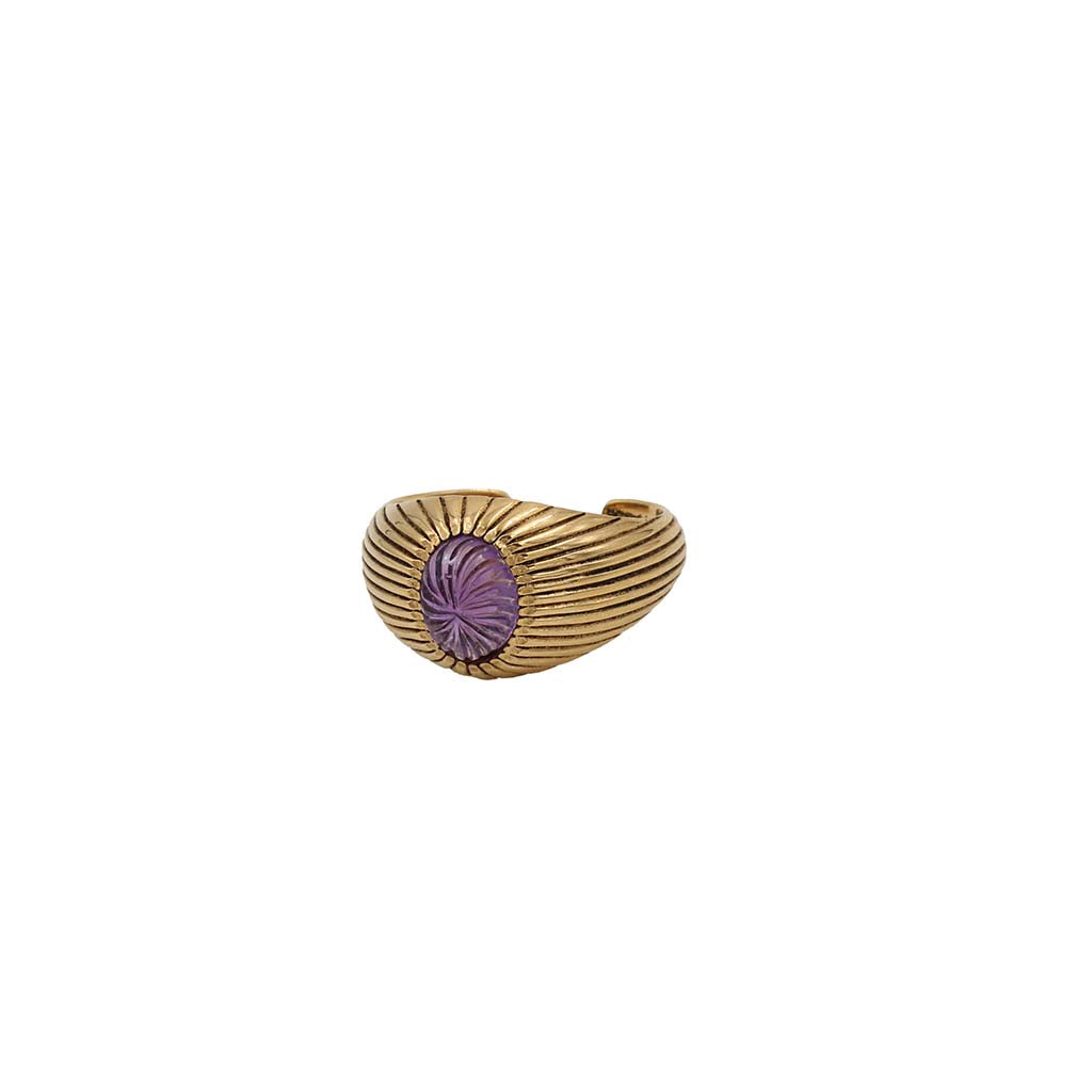 Sacha shell ring, small model - SS 26 Wholesale