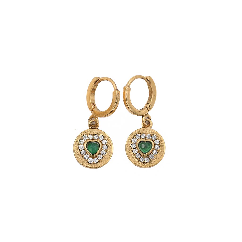 Dolie Heart Medallion Earrings - SS 26 Wholesale