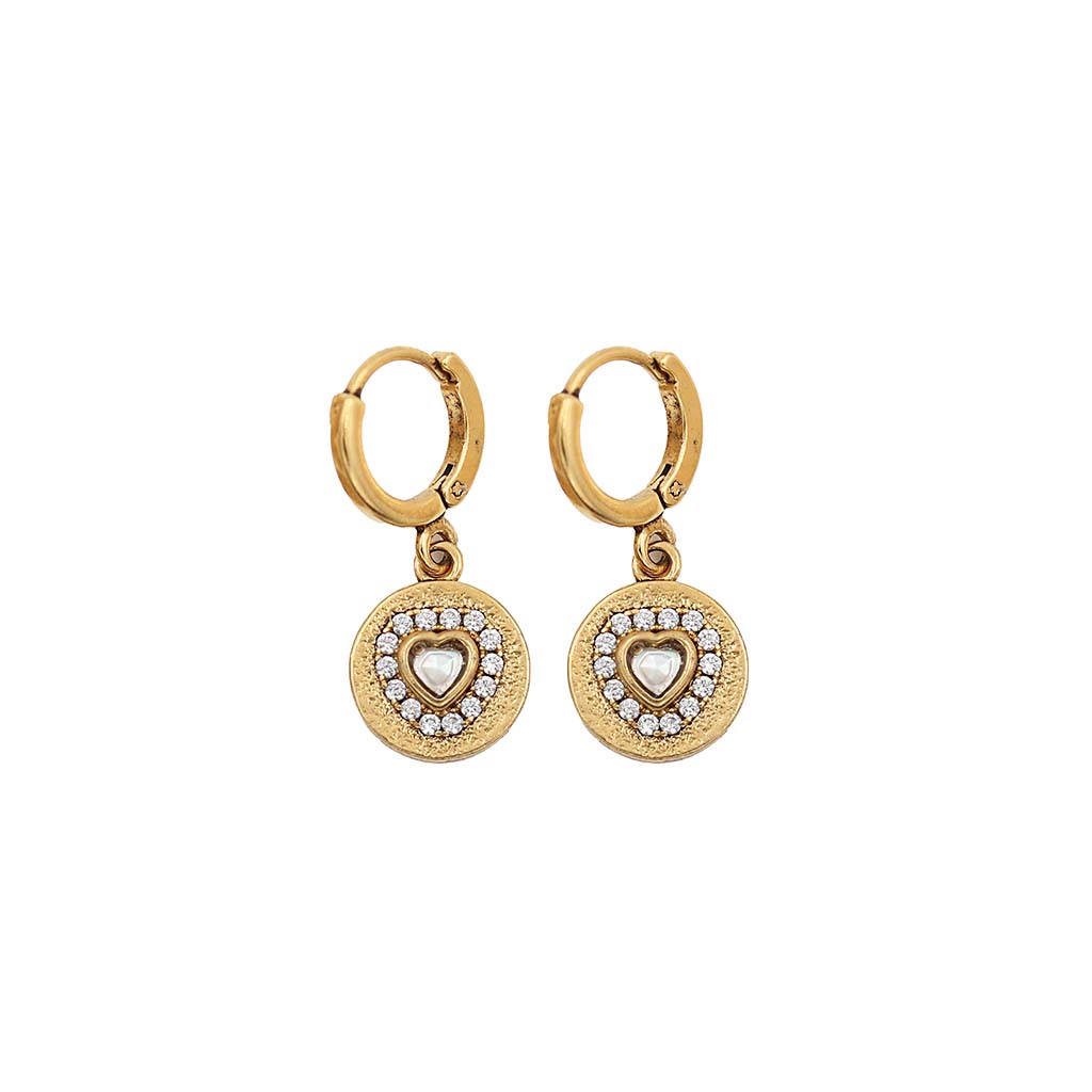 Dolie Heart Medallion Earrings - SS 26 Wholesale
