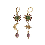 Luna ex voto asymmetrical earrings - SS 26 Wholesale