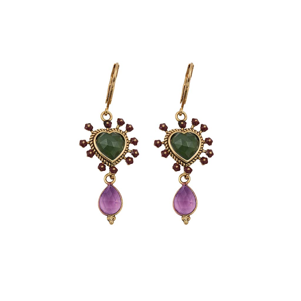 Luna ex voto heart earrings - SS 26 Wholesale