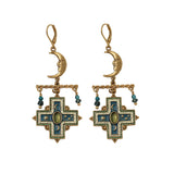 Luna Cross Moon Earrings - PE 26 Wholesale
