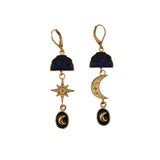 Boucles Sacha étoile lune vintage - AH 26 Wholesale