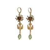 Boucles Sacha ex voto coeur oiseau - AH 26 Wholesale