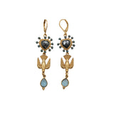 Boucles Sacha ex voto coeur oiseau - AH 26 Wholesale