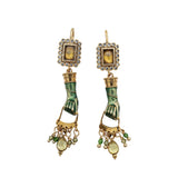 Boucles Sacha strass main émail - AH 27 Wholesale