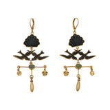 Boucles Sacha hirondelle croix - AH 26 Wholesale