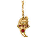 Aya horn metal necklace 