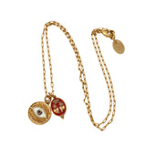 Collier Sacha médaille double coeur - AH 27 Wholesale