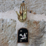 Suspension brodée - Cadre Colombe