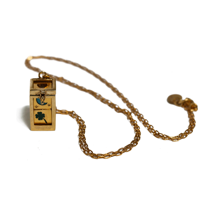 Sacha necklace dice cage amulet - Wholesale PE 24 