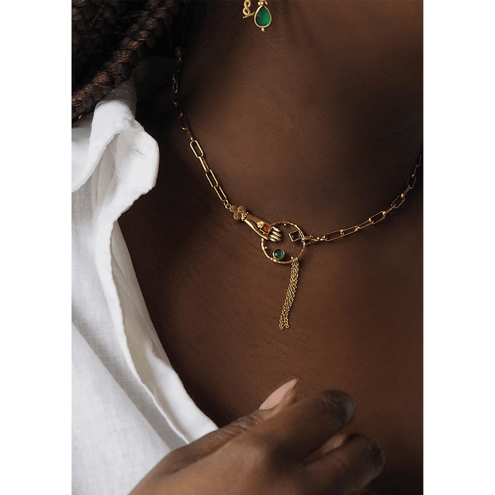 Collier Sacha mains chaînes - Whole Sale AH