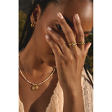 Bague Dolie coeur émail