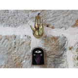 Suspension brodée - Cadre Main Oeil