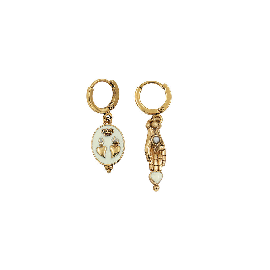 Mini Sacha asymmetrical hoop earrings - SS 26 Wholesale