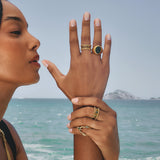 Sacha three-stones ring