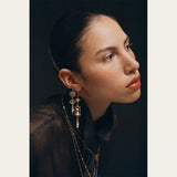 Boucles Sacha sablier lune étoile - AH 26 Wholesale