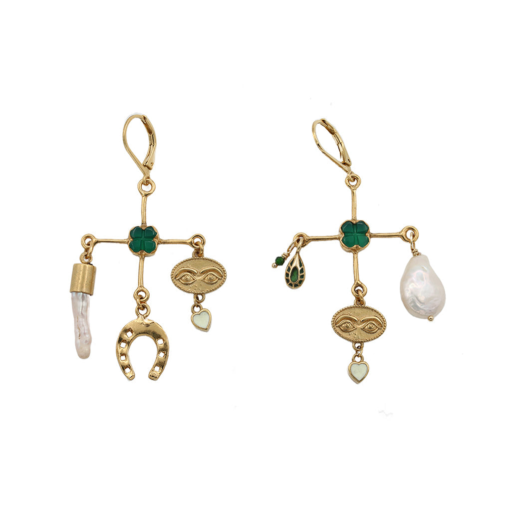 Sacha mobile clover earrings