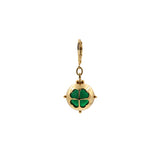 Custom earrings: clover symbol