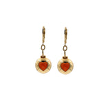 Custom earrings: heart symbol
