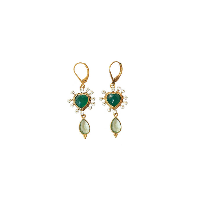 Boucles Sacha Ex Voto pierre - Whole Sale AH