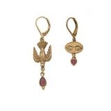 Sacha asymmetrical bird eye earrings - PE 25 Wholesale