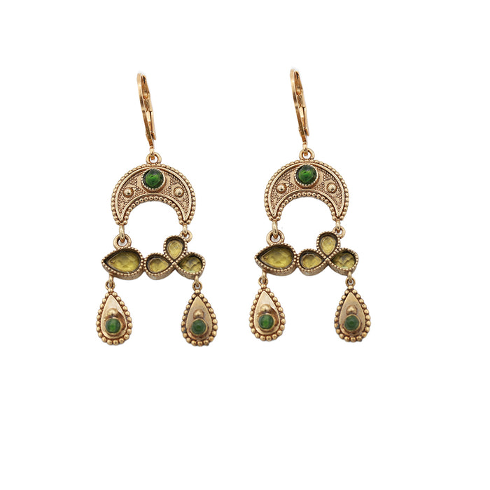 Isha two-drop earrings - Wholesale PE 24 
