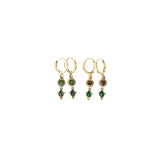 Mini Isha stone earrings