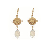 Medusa stone earrings 