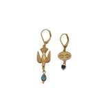 Sacha asymmetrical bird eye earrings - PE 25 Wholesale