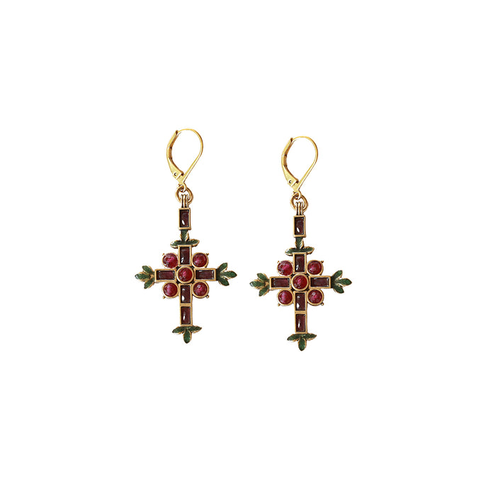 Boucles Sacha croix - Whole Sale AH