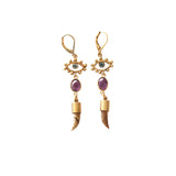 🌞 Boucles Sacha oeil pierre corne