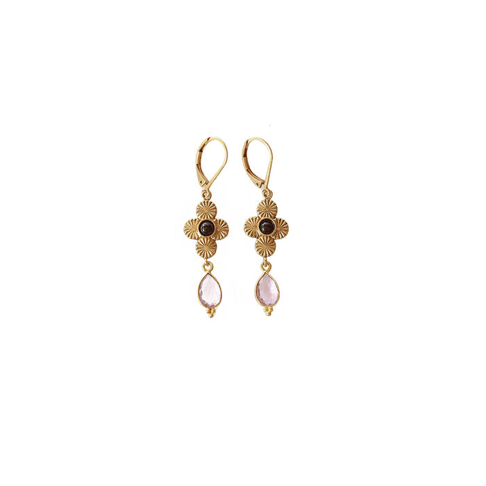 Boucles Sacha Trèfle Pierre - Whole Sale AH