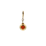 Custom earrings: heart symbol