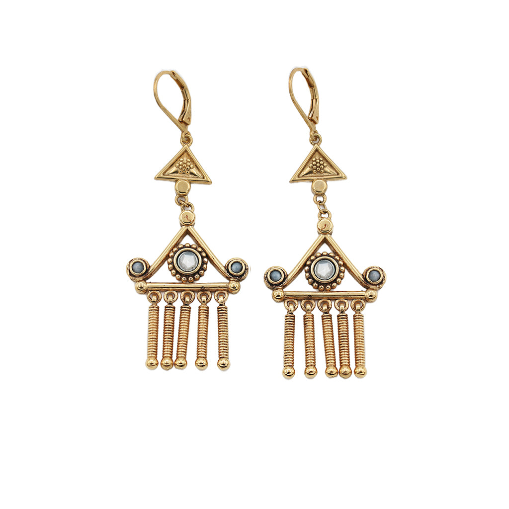 Large model Théna temple earrings