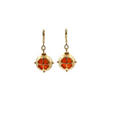 Custom earrings: clover symbol