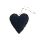 Embroidered pendant - Pearl Heart