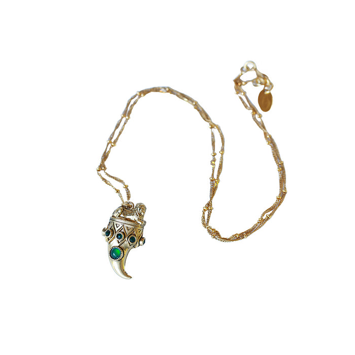 Aya horn metal necklace - Wholesale PE 24 