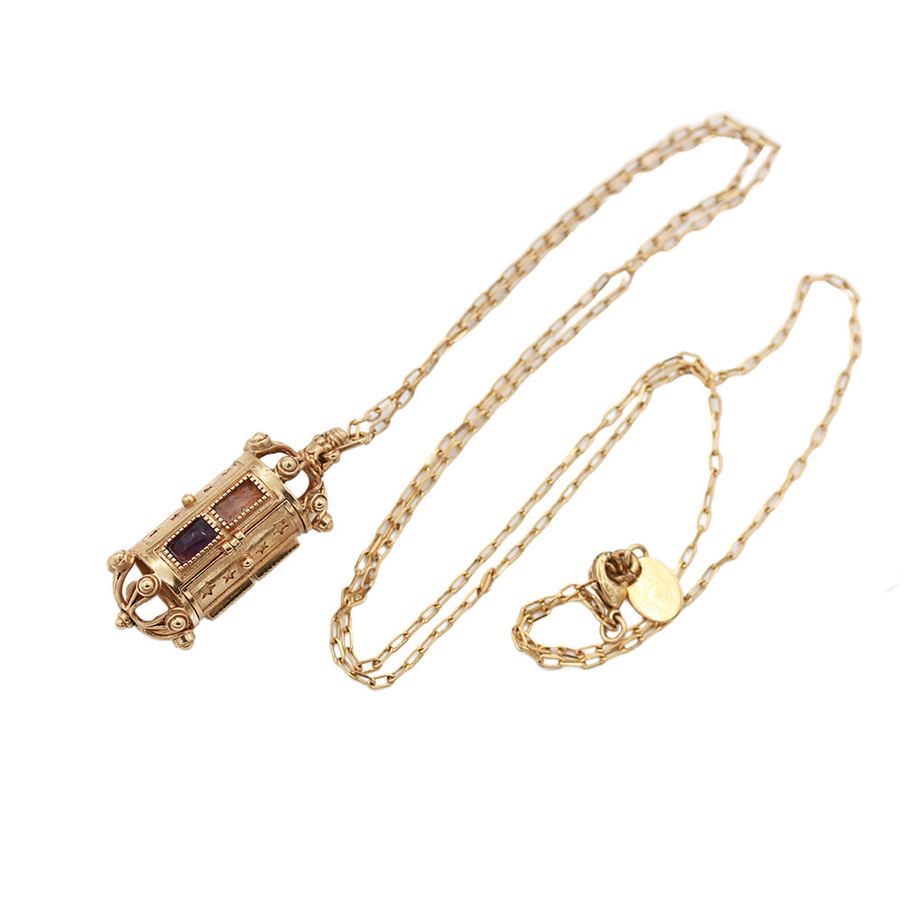 Sacha rectangle cage necklace