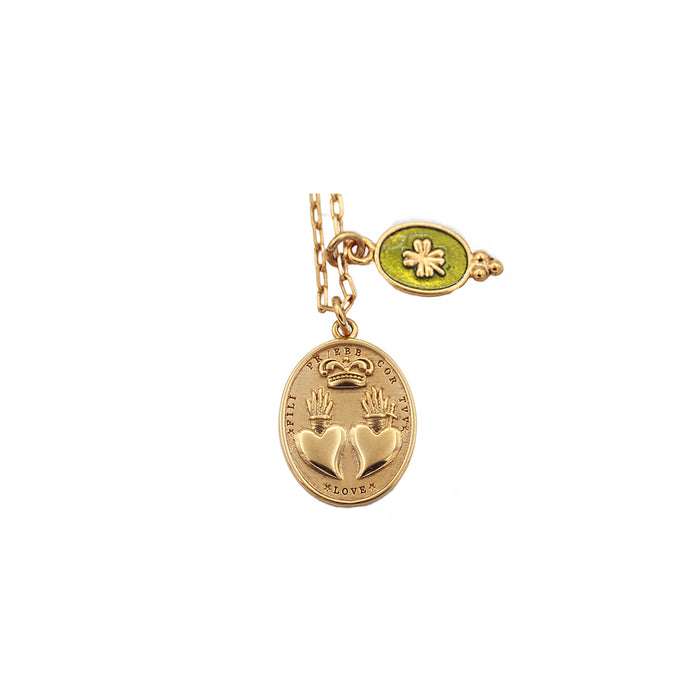 Sacha heart medal necklace - Wholesale PE 24 