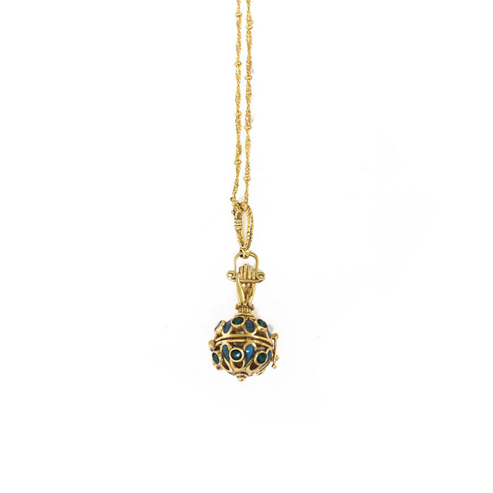 Sacha ball cage necklace - Wholesale PE 24 