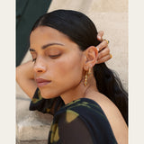 Jasmine hoop earrings new